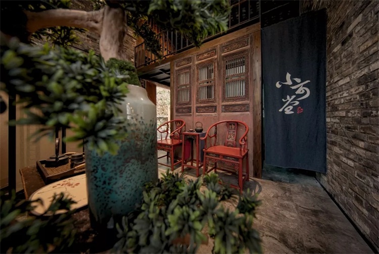 茶社空間設(shè)計效果圖