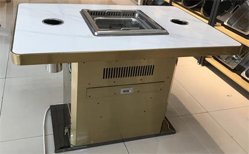 山東哪里買帶下排風的自助無煙火鍋桌?看完你就懂啦!